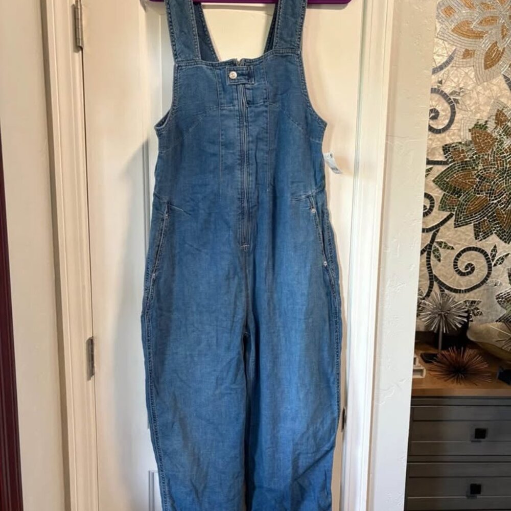 NWT Free People “We the Free” Jude one-piece jumpsuit denim romper size Small